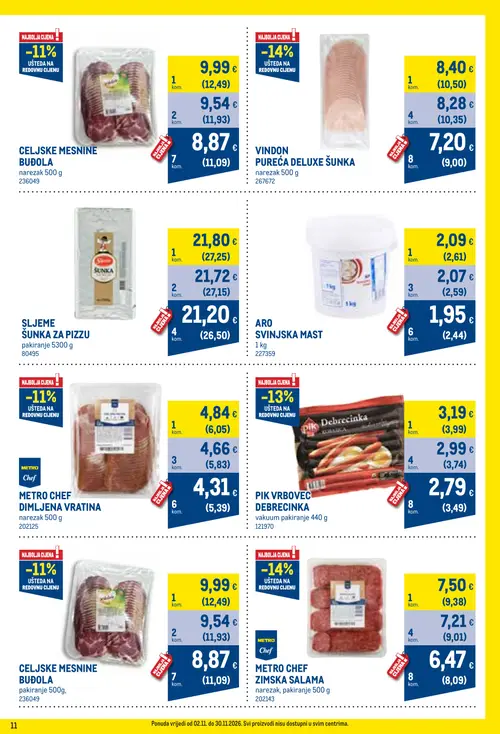 Metro katalog — stranica 11 (vrijedi 01.11.–30.11.2026.)