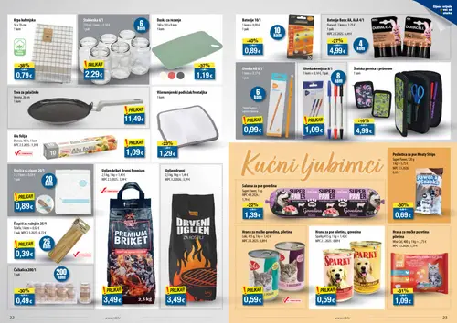 NTL katalog — stranica 12: Baterije, Krpa kuhinjska, Daska za rezanje, Wise Cat Hrana za mačke (vrijedi 23. 09. 2026.–29. 09. 2026.)
