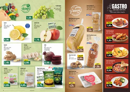 NTL katalog — stranica 3: Đumbir, Agropomper Kupus kiseli rezani, Češnjak, Mlinar Kolači domaći fini (vrijedi 23. 09. 2026.–29. 09. 2026.)