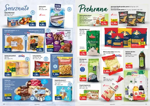 NTL katalog — stranica 6: Burger pileći panirani, Ledo Štapići riblji panirani, Cekin Zabatak pileći podložak, Cekin Krila pileća panirana (vrijedi 23. 09. 2026.–29. 09. 2026.)