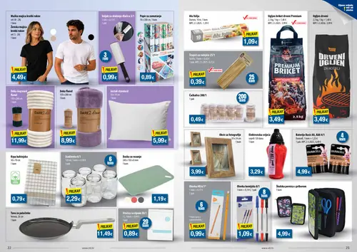 NTL katalog — stranica 12: Muška majica kratki rukav, Ženska majica kratki rukav, Valjak za skidanje dlačica 3/1, Papir za zamatanje (vrijedi 23. 09. 2026.–29. 09. 2026.)