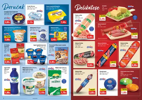 NTL katalog — stranica 5: Zdenka Sir topljeni classic Family Pack, abc Sir abc 70% m.m., Vrhnje kiselo domaće za sir 25% m.m., Dukat Vrhnje kiselo 12% m.m. (vrijedi 23. 09. 2026.–29. 09. 2026.)