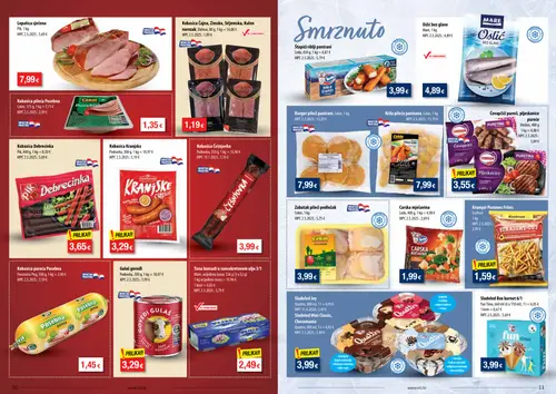 NTL katalog — stranica 6: Pik Lopatice sječena, Dalmar Kobasica Čajna, Zimska, Slovenska kulen narezak, Ledó Štapići riblji panirani, Mare Oslić bez glave (vrijedi 23. 09. 2026.–29. 09. 2026.)