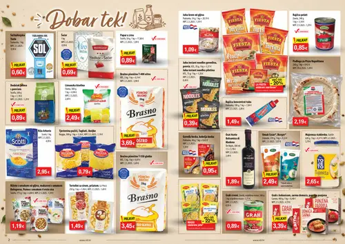 NTL katalog — stranica 2: Tuzlanska Sol kuhinjska, Viro Šećer, ToJeTo Papara u zrnu, Fineta Limunska kiselina (vrijedi 09. 09. 2026.–15. 09. 2026.)