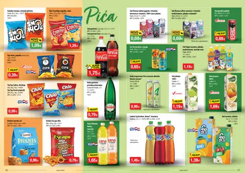 NTL katalog — stranica 9: Smoki maslac, teriyaki piletina, Chips Crunchips paprika, slani, Coca-Cola Sok gazirani, Coca-Cola, 1,5 l, Coca-Cola Sok gazirani Zero, Coca-Cola, 1,5 l (vrijedi 09. 09. 2026.–15. 09. 2026.)
