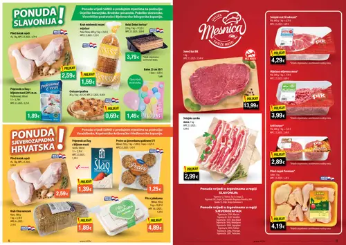 NTL katalog — stranica 5: Mlinar Pecivo sa sjemenkama pakirano, Ntl Robna Marka Šlag s biljnom masti, Pik Grill burger, Croissant pralina (vrijedi 02.09.–08.09.2026.)