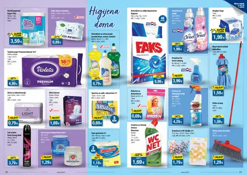 NTL katalog — stranica 11: WC Net Sredstvo za čišćenje Intense, Baby vlažne maramice, Violeta Toaletni papir Premium Natural 16/1, Drška za mop (vrijedi 02.09.–08.09.2026.)