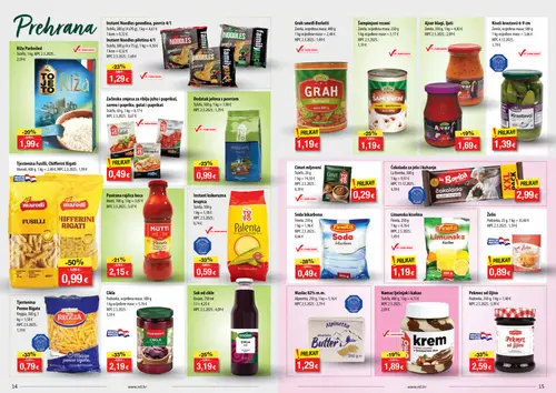 NTL katalog — stranica 8: Marodi Tjestenina Fusilli, Chifferini Rigati, Podravka Cikla, Podravka Pekmez od šljiva, Reggia Tjestenina Penne Rigate (vrijedi 02.09.–08.09.2026.)
