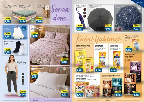 NTL katalog — stranica 12: Proof Hranu za pse u umaku, Super Pawer Hranu za mačke ribana, Pedigree Hana za pse Dentastix, Super Pawer Hranu za pse govedina (vrijedi 09. 09. 2026.–15. 09. 2026.)