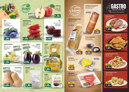 NTL katalog — stranica 4: Kruh s sjemenkama narezani, Mlinar Kolači miješani, Krafnica, Corny Kruh kukuruzni Corny pakirani (vrijedi 09. 09. 2026.–15. 09. 2026.)