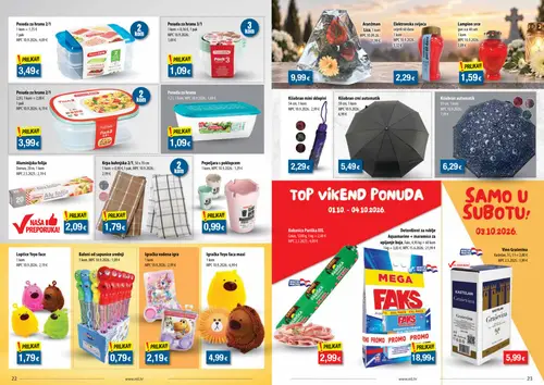 NTL katalog — stranica 12: Faks Deterdžent za rublje Aquamarine + maramice za upijanje boja, Aranžman, Plastic Forte Posuda za hranu 2/1, Plastic Forte Posuda za hranu 2/1 (vrijedi 30.09.–06.10.2026.)