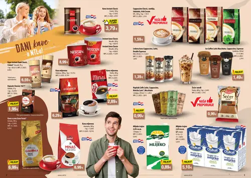 NTL katalog — stranica 2: Nescafe Kava instant Classic, Nescafe Kava instant Classic, Fineta Šećer smeđi, Hell Ledena kava Cappuccino, Latte, Double Espresso (vrijedi 30.09.–06.10.2026.)