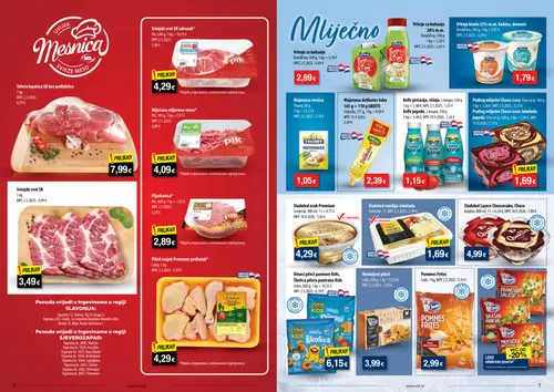 NTL katalog — stranica 4: Teleća lopatica SK bez podlaktice, Quattro Sladoled Layers Cheesecake, Choco, Bregov Kefir pašteta, višnjica, THOMY Majoneza vrečica (vrijedi 30.09.–06.10.2026.)