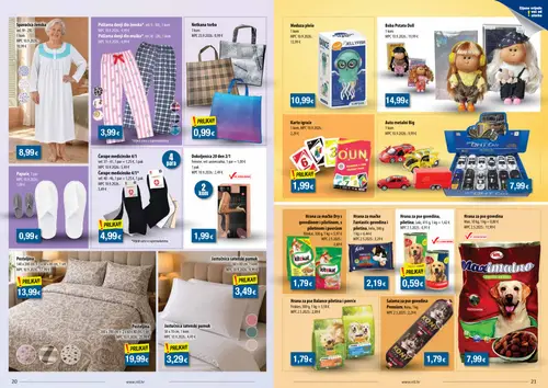 NTL katalog — stranica 11: Jastučnica satenski pamuk, Loki Hrana za pse govedina, piletina, Beba Potato Doll, Max Hrana za pse govedina (vrijedi 07.10.–13.10.2026.)