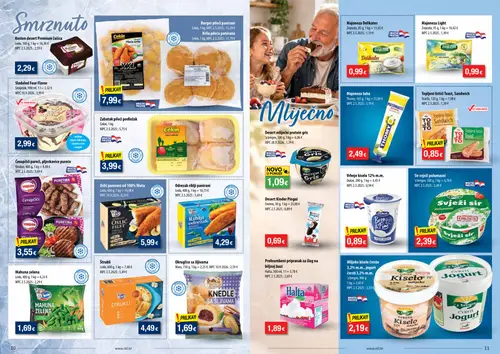 NTL katalog — stranica 6: Pileća krila panirana, CEKIN Zabatak pileći podložak, Oslić panirani od 100% fileta, Mlijeko kiselo čvrsto 3,2% m.m. jogurt čvrsti 3,2% m.m. (vrijedi 07.10.–13.10.2026.)
