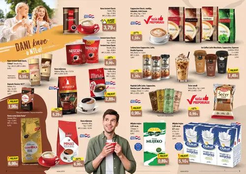 NTL katalog — stranica 2: Nescafe Kava instant Classic, Nescafe Kava instant Gold Classic, Crema®, Anamaria Kava mljevena, Fineta Šećer smeđi (vrijedi 30.09.–06.10.2026.)