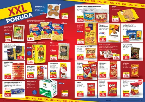 NTL katalog — stranica 2: NDF Kukuruzna krupica, Zvijezda Suncokretovo ulje, Kinder Bueno Tripac, XXL Čajne pecivo Domaćica Original (vrijedi 07.10.–13.10.2026.)