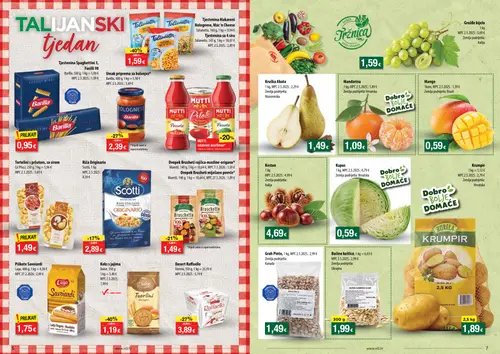 NTL katalog — stranica 4: Barilla Umami priprema za bolonjez, Ferrero Desert Raffaello, Scotti Riža Originario, Krumpir (vrijedi 07.10.–13.10.2026.)