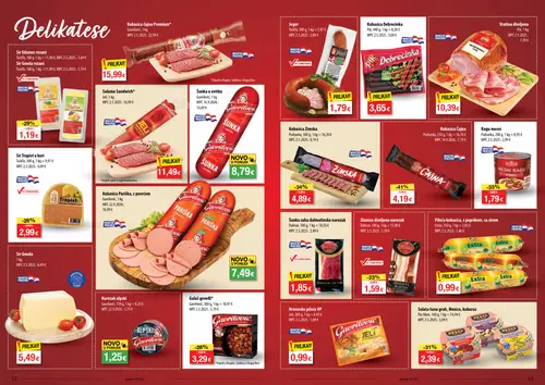 NTL katalog — stranica 7: Podravka Kobasica Čajna, Podravka Kobasica Zimska, Ragu mesni, Rio Mare Salata tuna grah, Mexico, kukuruz (vrijedi 07.10.–13.10.2026.)