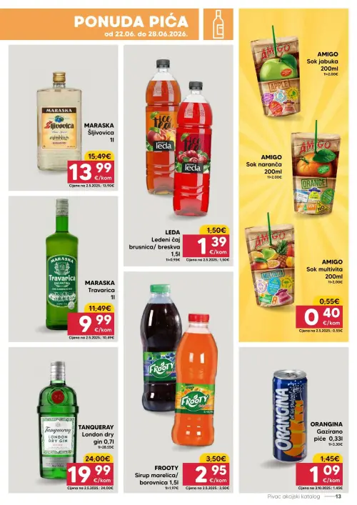 Pivac katalog — stranica 13 (vrijedi 22. 06. 2026.–28. 06. 2026.)