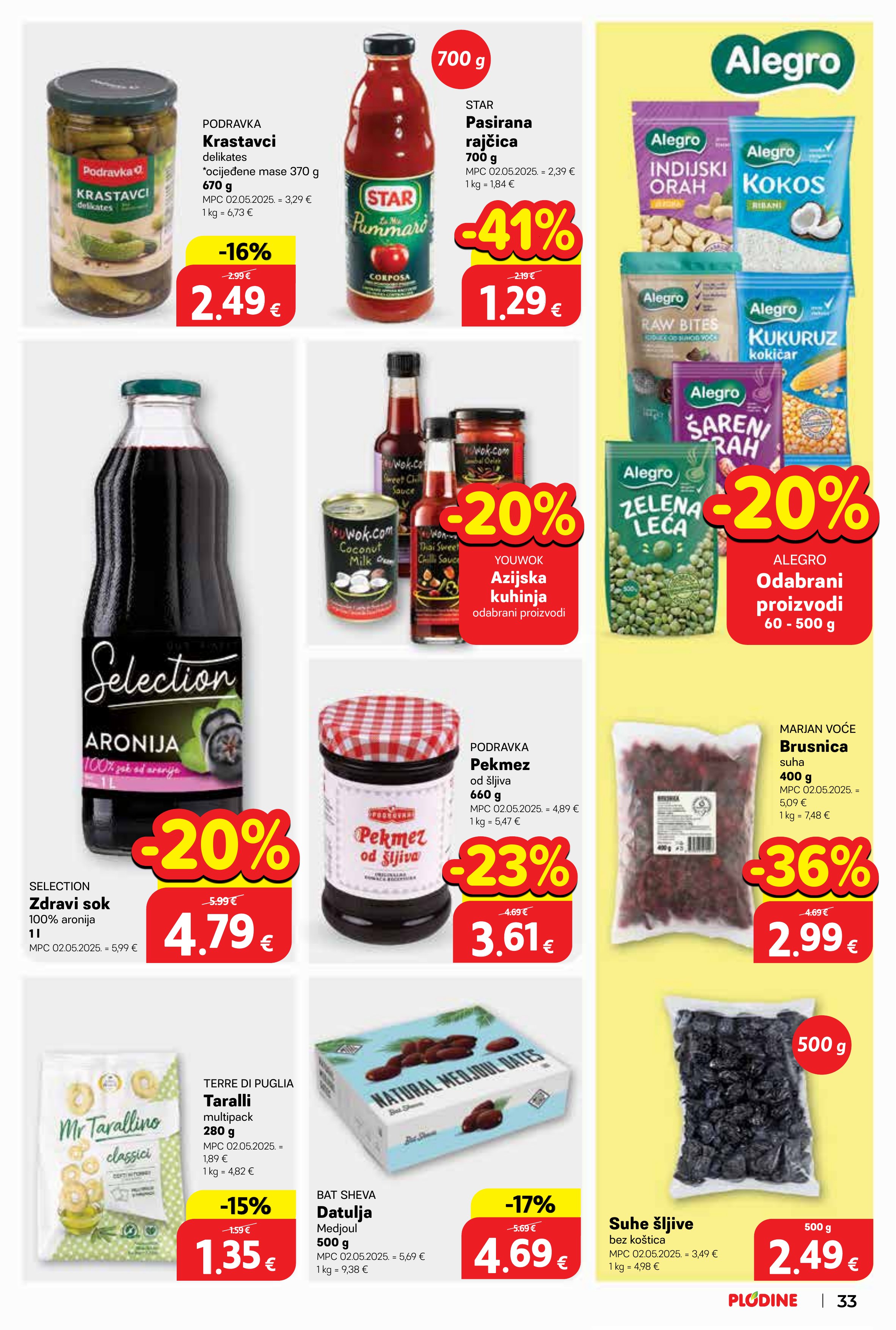 Plodine katalog — stranica 33 (vrijedi 03. 06. 2026.–09. 06. 2026.)