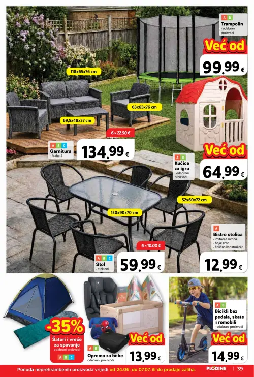 Plodine katalog — stranica 39: Kućice za igru (vrijedi 24. 06. 2026.–30. 06. 2026.)