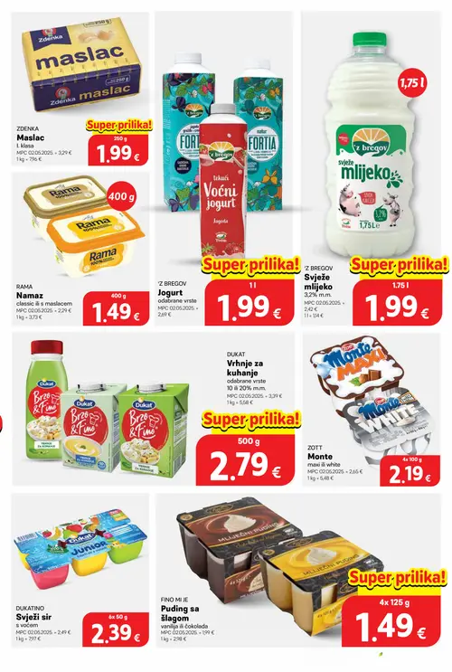 Plodine katalog — stranica 29: Rama Namаz, FINO MI JE Puding sa šlagom, 'Z Bregov Svježe mlijeko, DUKAT Vrhnje za kuhanje (vrijedi 08. 07. 2026.–14. 07. 2026.)