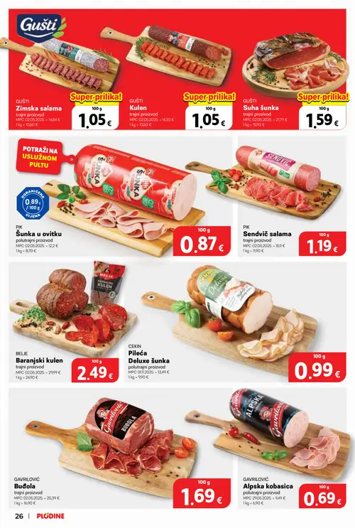 Plodine katalog — stranica 26 (vrijedi 29. 07. 2026.–04. 08. 2026.)