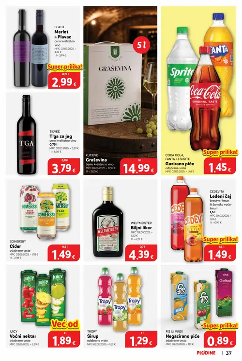 Plodine katalog — stranica 37 (vrijedi 10. 09. 2026.–15. 09. 2026.)