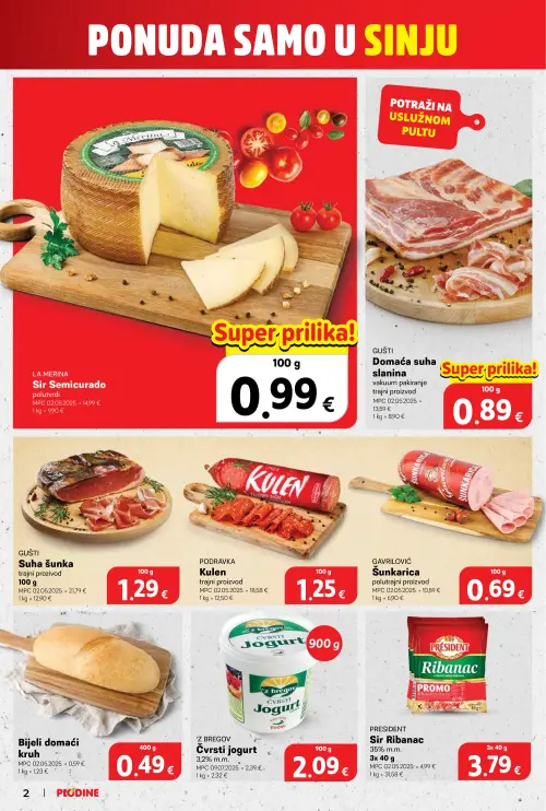Plodine katalog — stranica 2 (vrijedi 25. 06. 2026.–30. 06. 2026.)