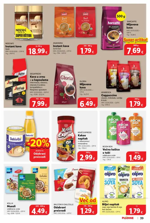 Plodine katalog — stranica 39 (vrijedi 25. 06. 2026.–30. 06. 2026.)