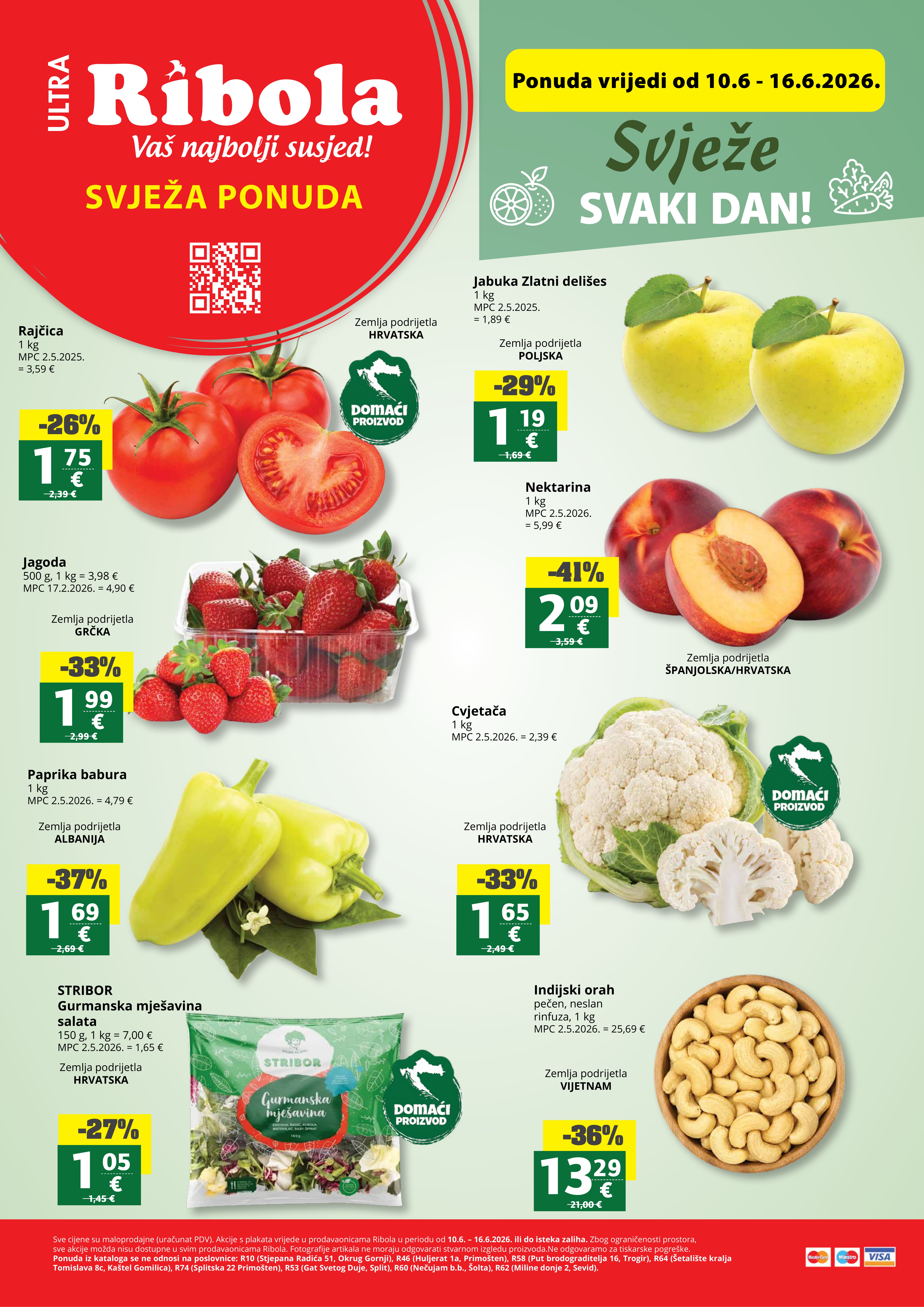 Ribola katalog — stranica 1 (vrijedi 10. 06. 2026.–16. 06. 2026.)