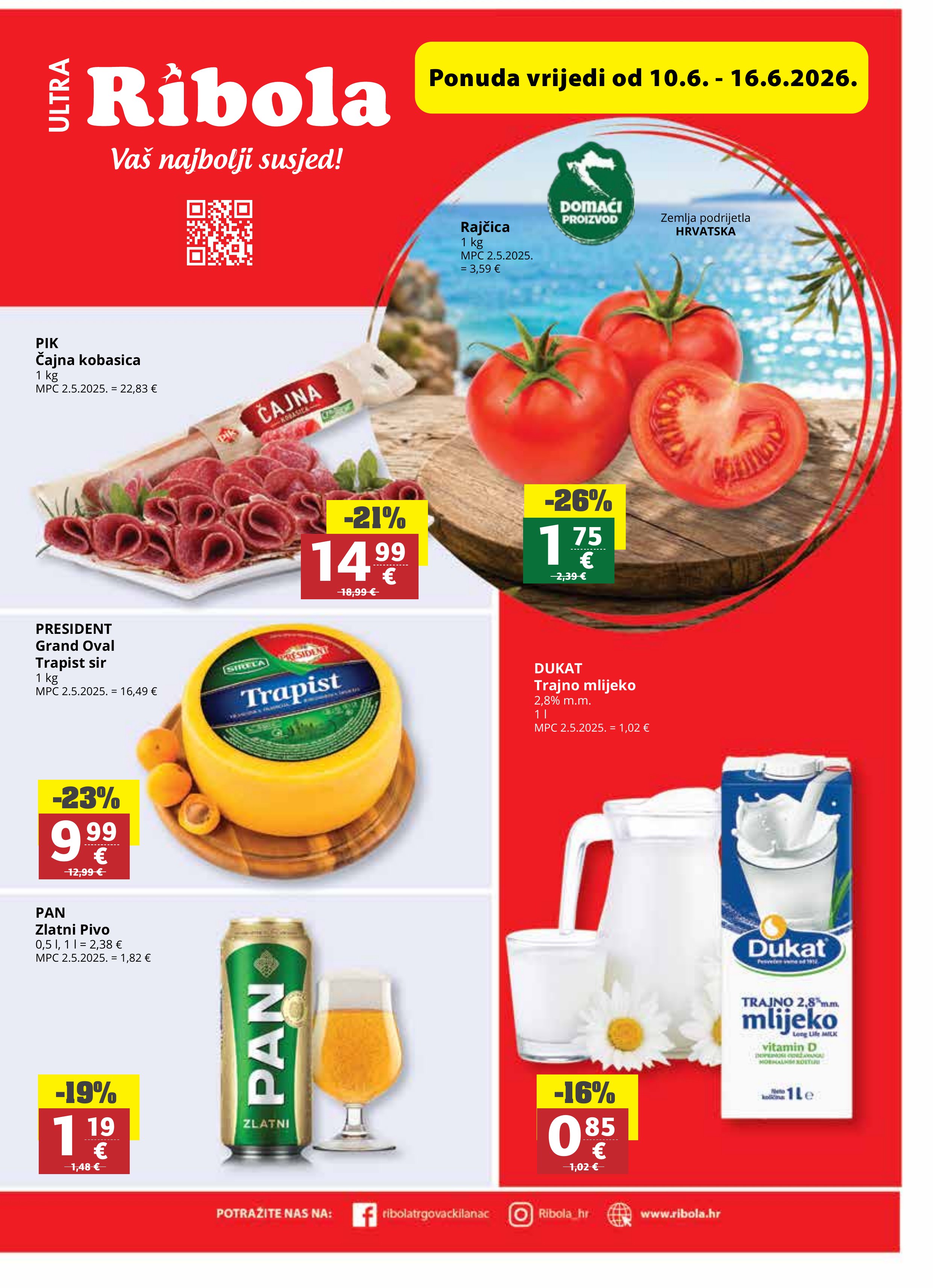 Ribola katalog — stranica 1 (vrijedi 10. 06. 2026.–16. 06. 2026.)