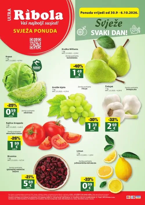 Ribola katalog — stranica 1 (vrijedi 30. 09. 2026.–06. 10. 2026.)