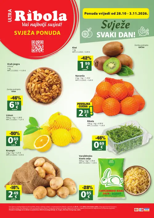 Ribola katalog — stranica 1 (vrijedi 28.10.–03.11.2026.)