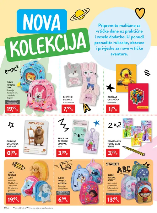 Spar katalog — stranica 2 (vrijedi 29. 07. 2026.–15. 09. 2026.)