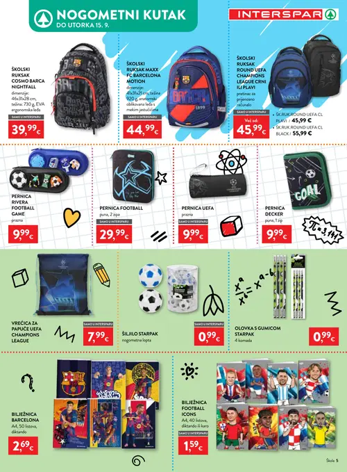 Spar katalog — stranica 5 (vrijedi 29. 07. 2026.–15. 09. 2026.)
