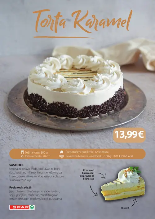Spar katalog — stranica 10: SPAR Torta Karamela (vrijedi 19. 08. 2026.–25. 08. 2026.)