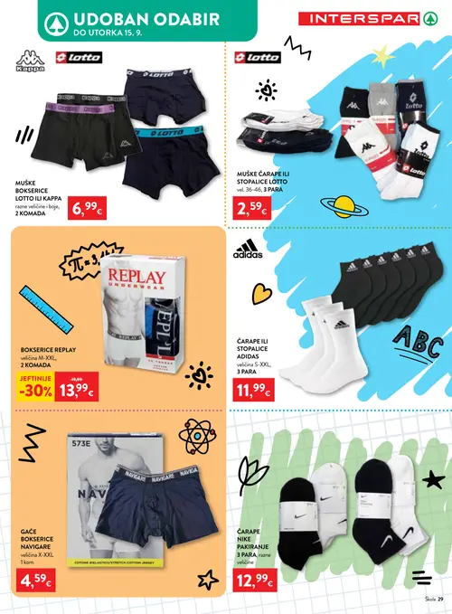 Spar katalog — stranica 29: Replay BOKSERICE REPLAY (vrijedi 29. 07. 2026.–15. 09. 2026.)
