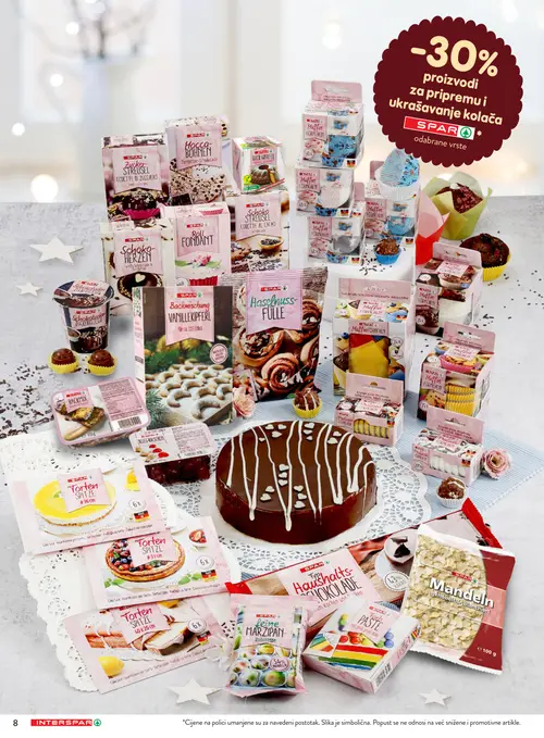 Spar katalog — stranica 10: SPAR Huffin Formchen, SPAR Torten Spitze, SPAR Torten Spitze, SPAR Schoko Herzen (vrijedi 07.10.–15.12.2026.)