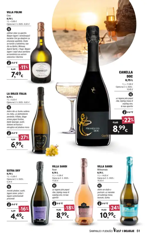 Spar katalog — stranica 51: LA DOLCE ITALIA, VILLA SANDI Millesimato, CANNELLA DOC, VILLA SANDI Rosé (vrijedi 16. 09. 2026.–22. 09. 2026.)