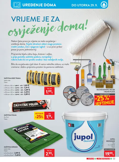Spar katalog — stranica 42: Zaštitna krep traka 18 mm x 50 m, Zaštitna krep traka 24 mm x 50 m, Zaštitna krep traka 36 mm x 50 m, Zaštitna krep traka 30 mm x 50 m (vrijedi 16. 09. 2026.–22. 09. 2026.)