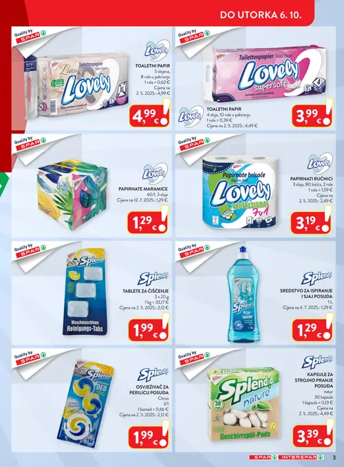 Spar katalog — stranica 3 (vrijedi 30. 09. 2026.–06. 10. 2026.)