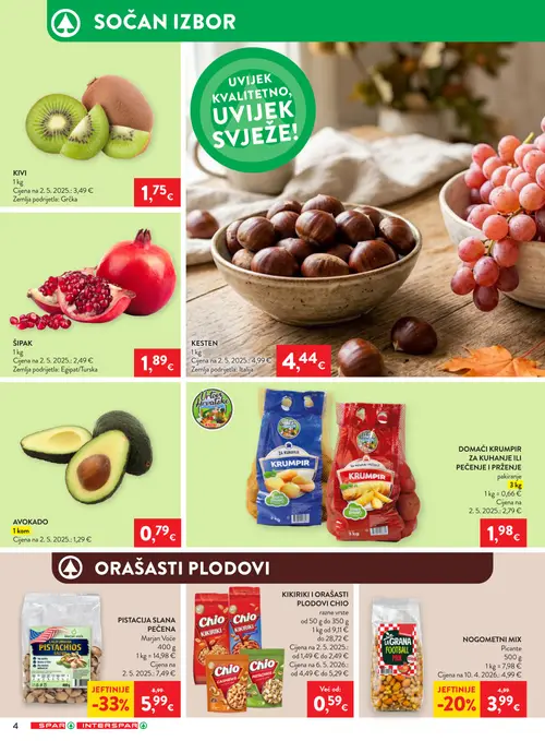 Spar katalog — stranica 4 (vrijedi 30. 09. 2026.–06. 10. 2026.)