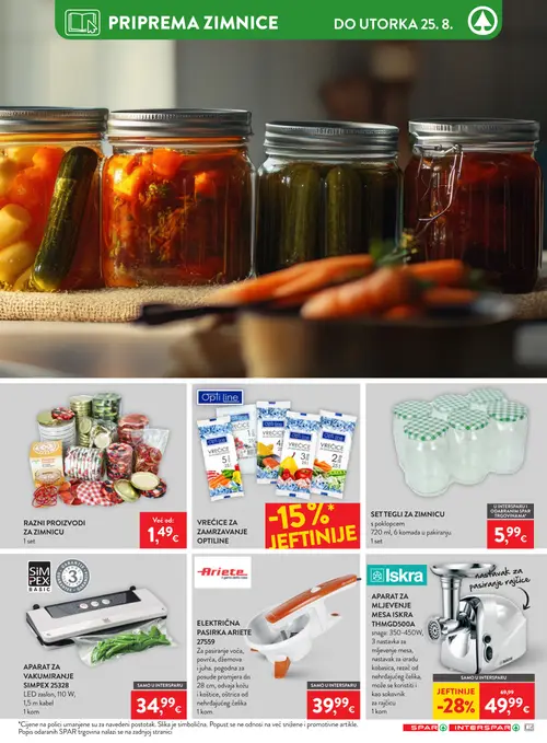 Spar katalog — stranica 17: Iskra APARAT ZA MLJEVENJE MESA ISKRA THMGD500A (vrijedi 12. 08. 2026.–18. 08. 2026.)