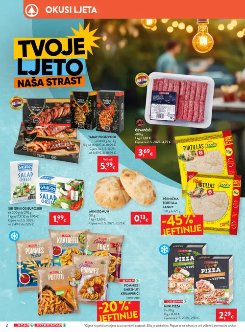 Spar katalog — stranica 2: DESPAR MINI PIZZA (vrijedi 12. 08. 2026.–18. 08. 2026.)