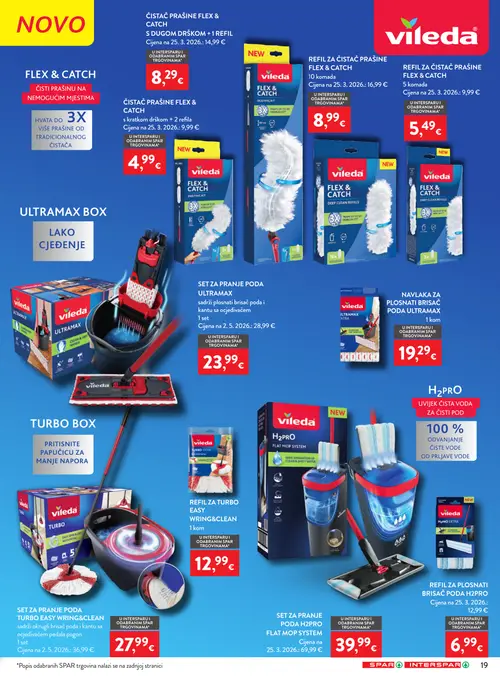 Spar katalog — stranica 33: vileda ČISTAČ PRAŠINE FLEX & CATCH S KRATKOM DRŠKOM + 2 REFILA, vileda REFIL ZA ČISTAČ PRAŠINE FLEX & CATCH, vileda REFIL ZA ČISTAČ PRAŠINE FLEX & CATCH, vileda ČISTAČ PRAŠINE FLEX & CATCH S DUGOM DRŠKOM + 1 REFIR (vrijedi 12. 08. 2026.–18. 08. 2026.)