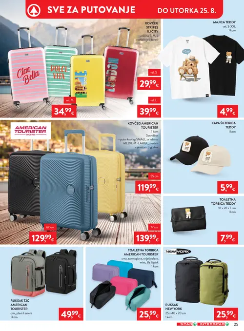 Spar katalog — stranica 39: KOVČEG STRIPES ILI CITY, MAJICA TEDDY, AMERICAN TOURISTER KOVČEG AMERICAN TOURISTER, AMERICAN TOURISTER KOVČEG AMERICAN TOURISTER (vrijedi 12. 08. 2026.–18. 08. 2026.)