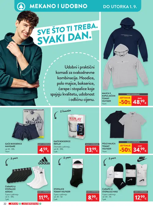 Spar katalog — stranica 33: TOMMY HILFIGER MAJICA S KAPULJAČOM TOMMY HILFIGER, TOMMY HILFIGER POLO MAJICA TOMMY HILFIGER (vrijedi 19. 08. 2026.–25. 08. 2026.)