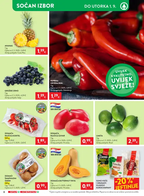 Spar katalog — stranica 14 (vrijedi 26. 08. 2026.–01. 09. 2026.)